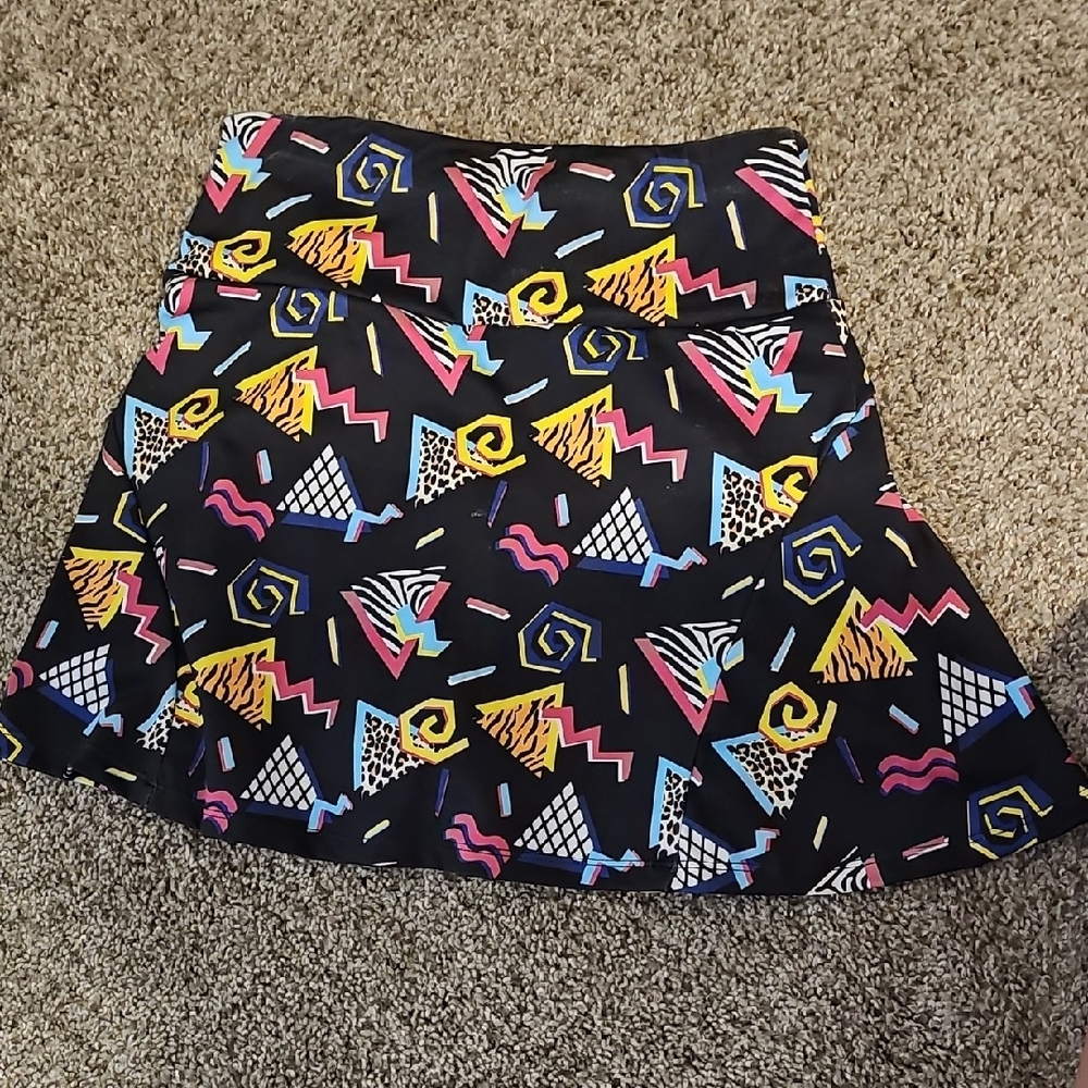 Colorful Geometric Patterned Skirt